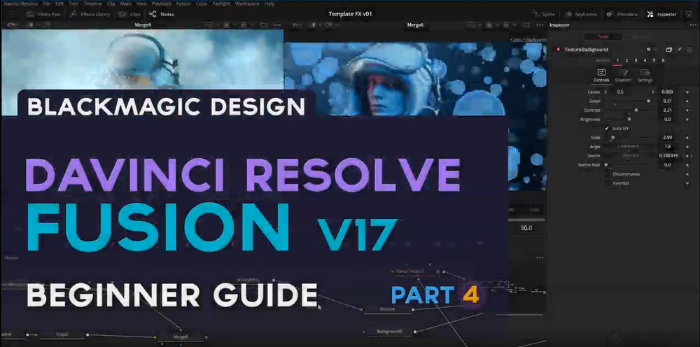 [HD]최강의 무료 영상편집 Davinci Resolve(다빈치 리졸브) V17 Fusion 입문 Part.4