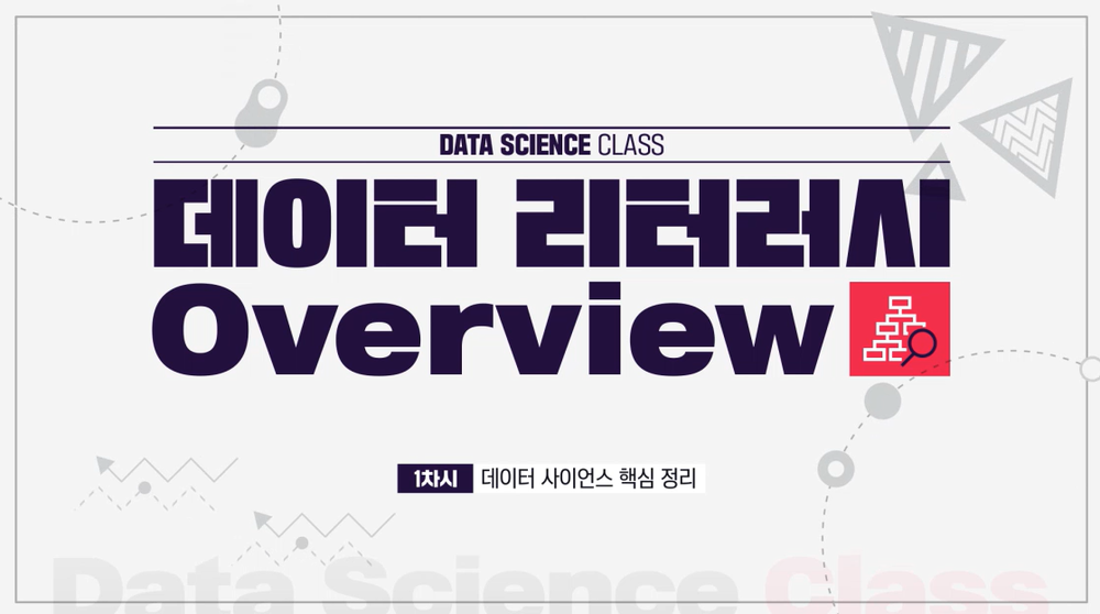 [DS Class] 데이터 리터러시 Overview