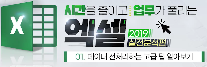 시간을 줄이고 업무가 풀리는 엑셀 2019(실전분석편) 이미지